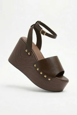 Alternative view of SANDALIAS PLATAFORMA EFECTO MADERA