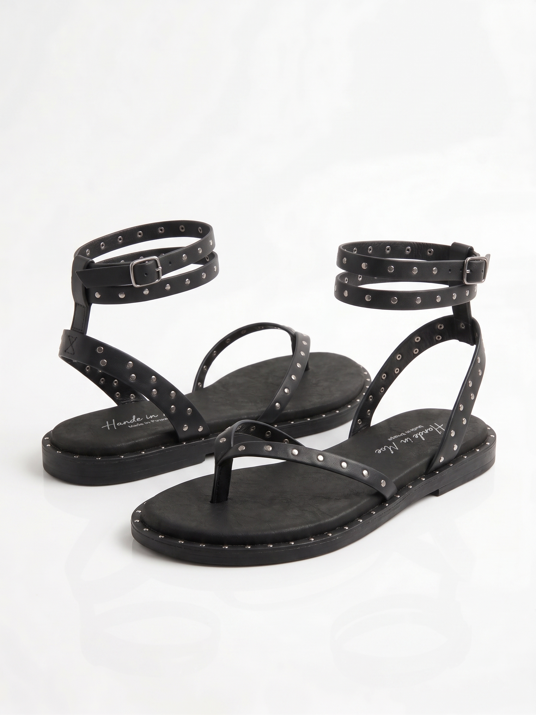 SANDALIAS TIRAS TACHAS - Imagen 2