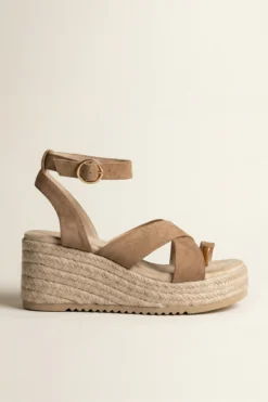 SANDALIAS DE YUTE CAMEL