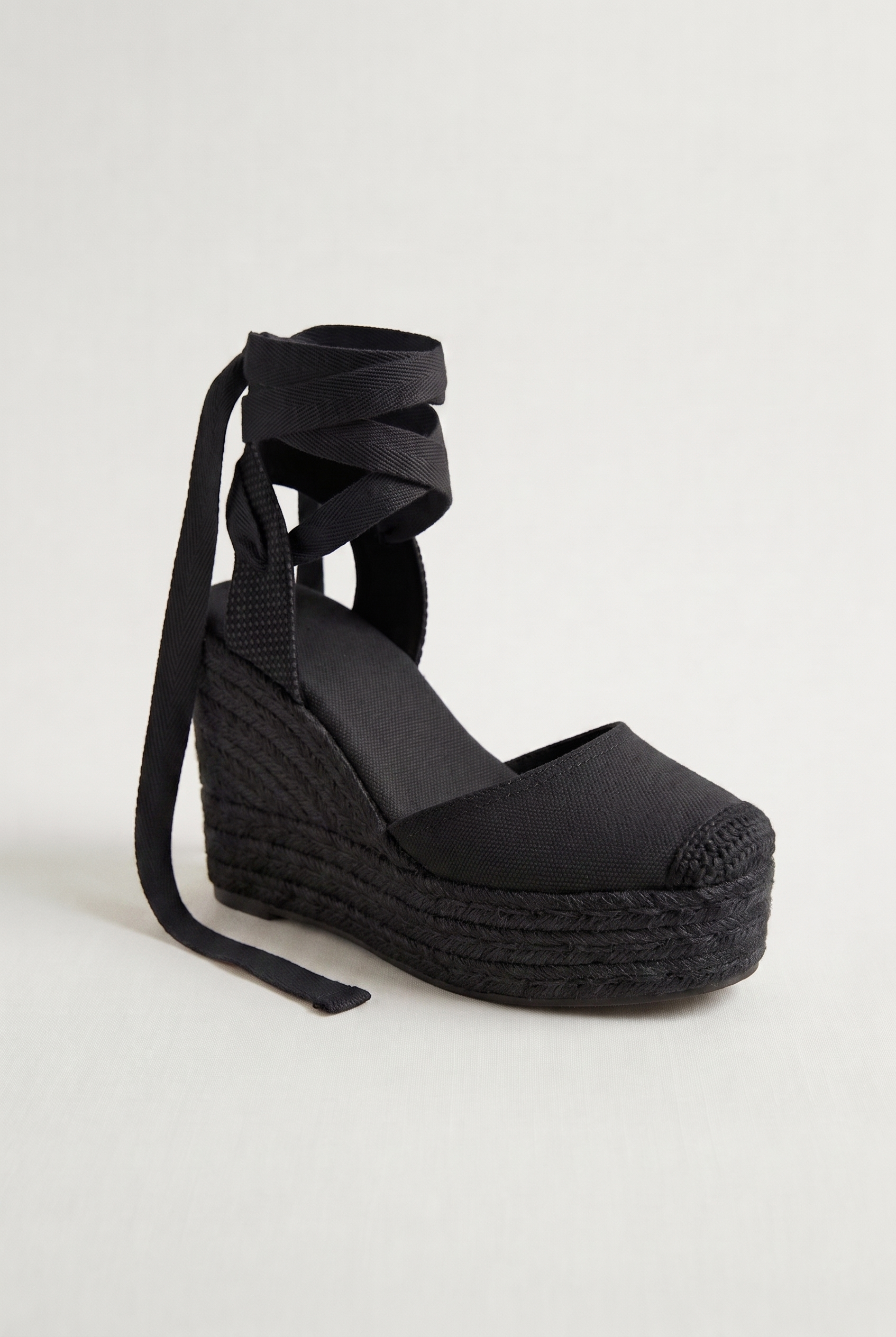 ALPARGATAS CUÑA ALL BLACK - Imagen 4