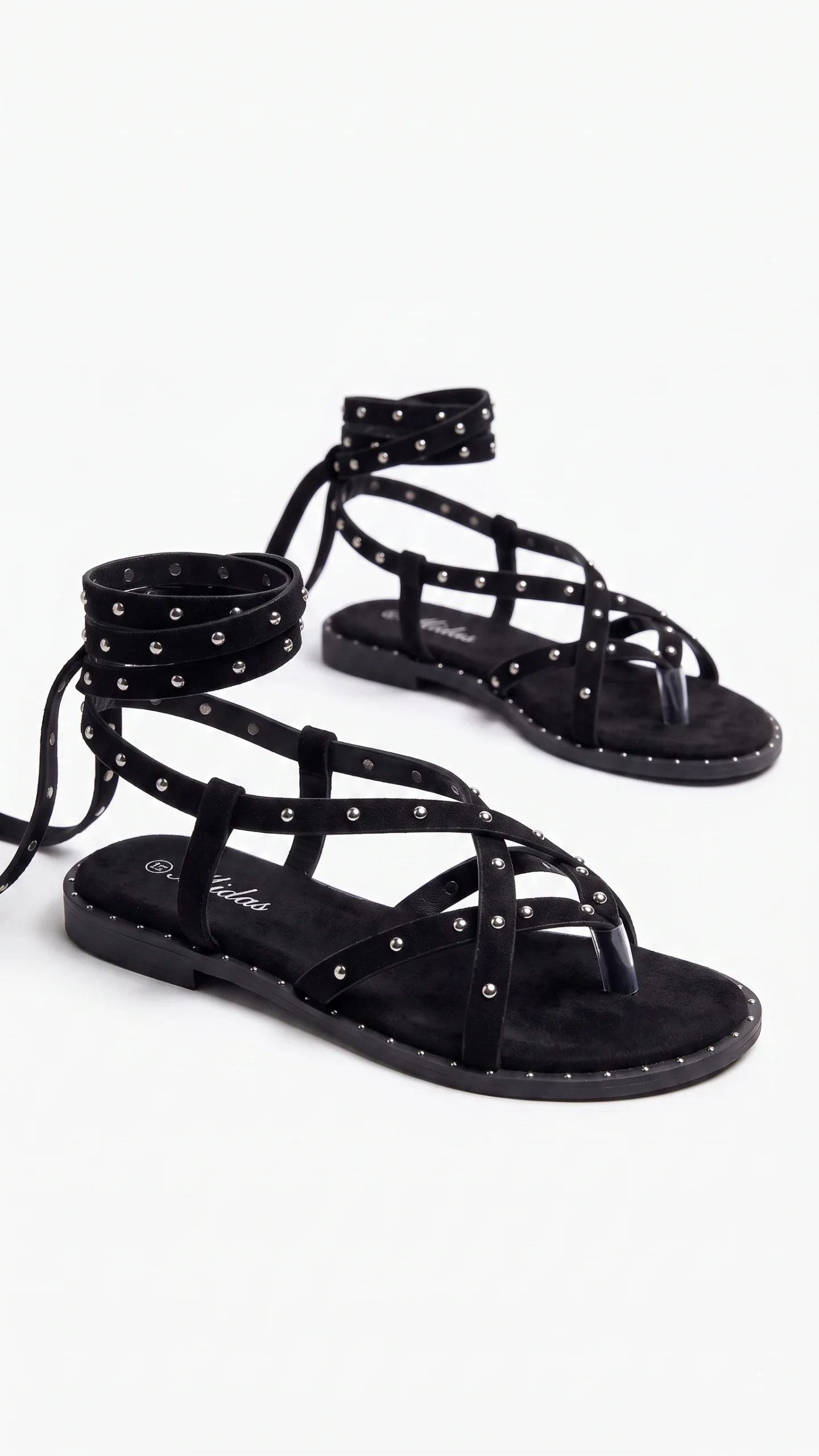 SANDALIAS ROMANAS TACHUELAS BLACK - Imagen 4
