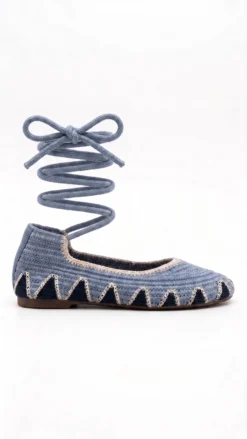 Alternative view of BAILARINAS CROCHET TREND BLUE