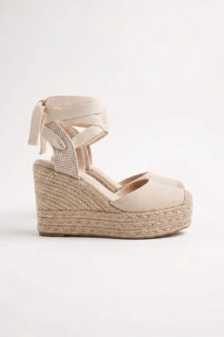 ALPARGATAS CUÑA BEIGE ANTELINA