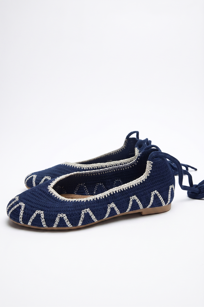BAILARINAS CROCHET TREND AZUL MARINO
