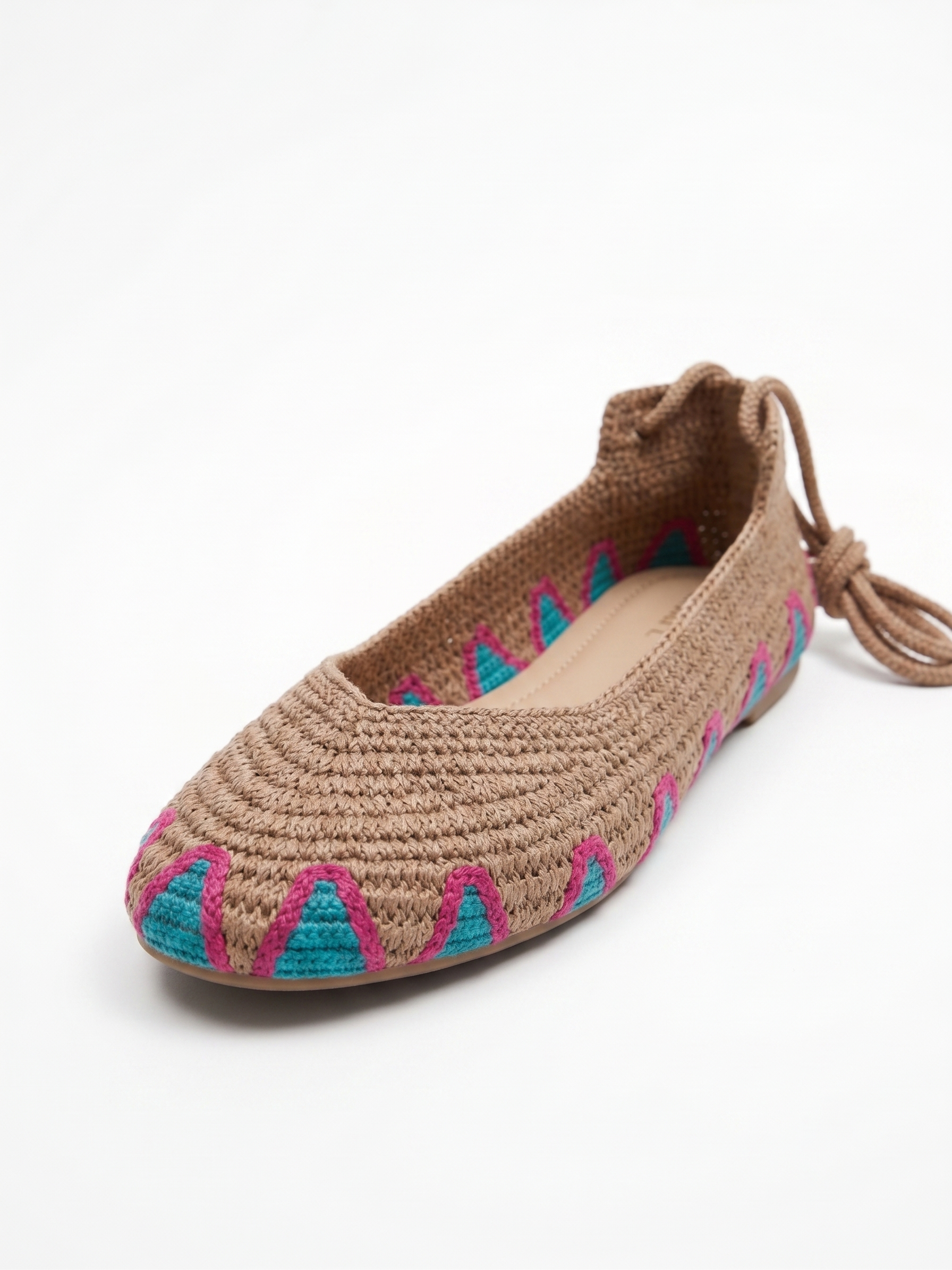 BAILARINAS CROCHET TREND CAMEL - Imagen 2