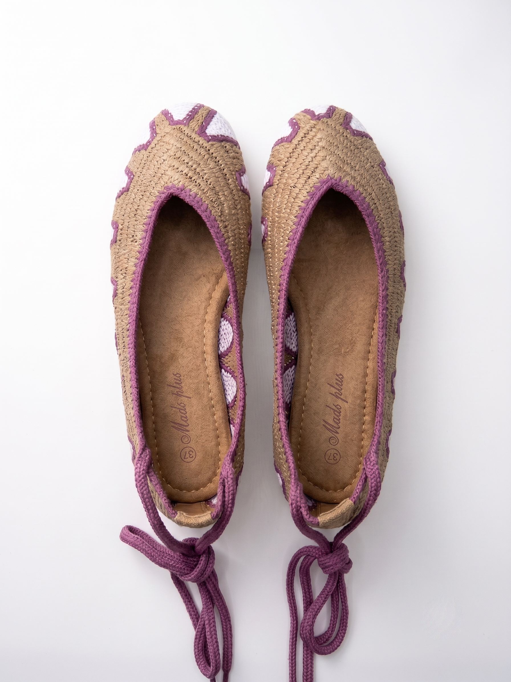 BAILARINAS CROCHET TREND TAUPE MALVA - Imagen 2
