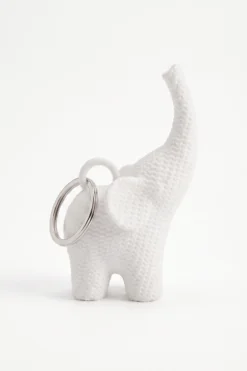 Charm de Bolso Elefante de la Suerte - Efecto crochet