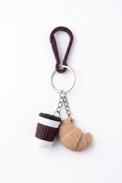 Coffee & Croissant Bag Charm