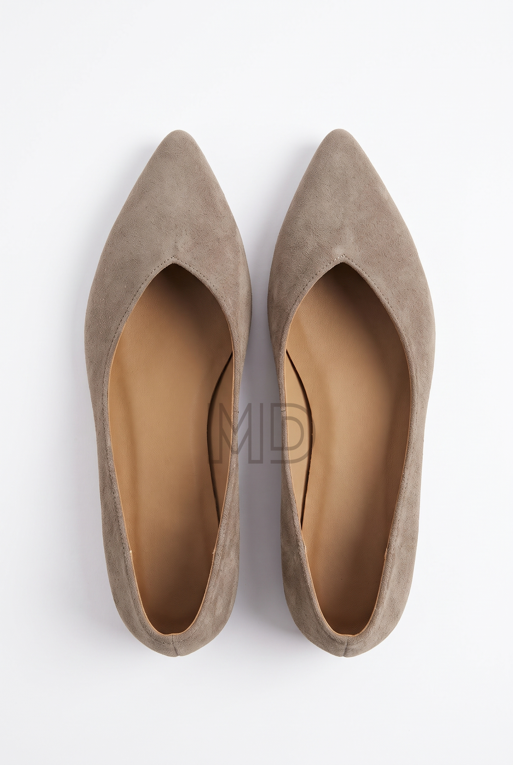 BAILARINAS DE PUNTA FINA TAUPE - Imagen 2